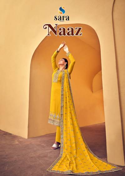 Naaz By Sara Trendz Designer Embroidered Salwar Kameez Collection